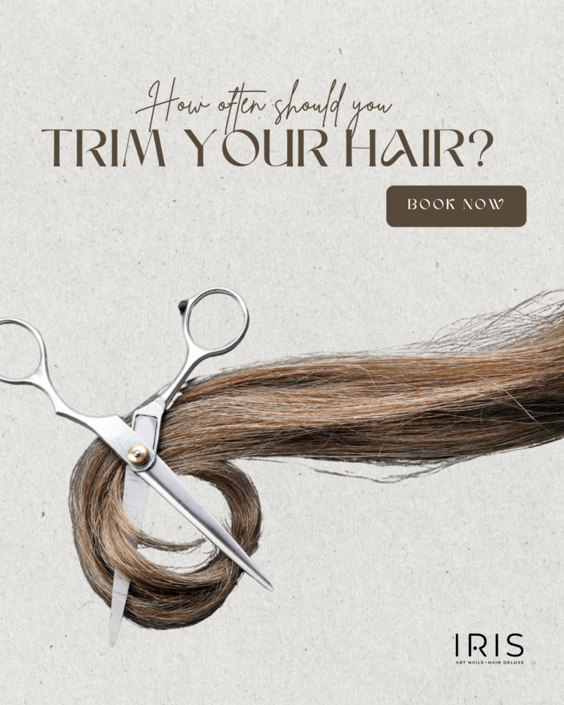 Hair cut and trim service at IRIS Hair Salon for healthy hair and split end prevention